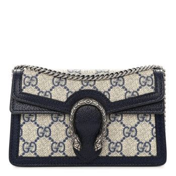 gucci blue zipper wrapper|GUCCI GG Supreme Monogram Textured Dollar Calfskin.